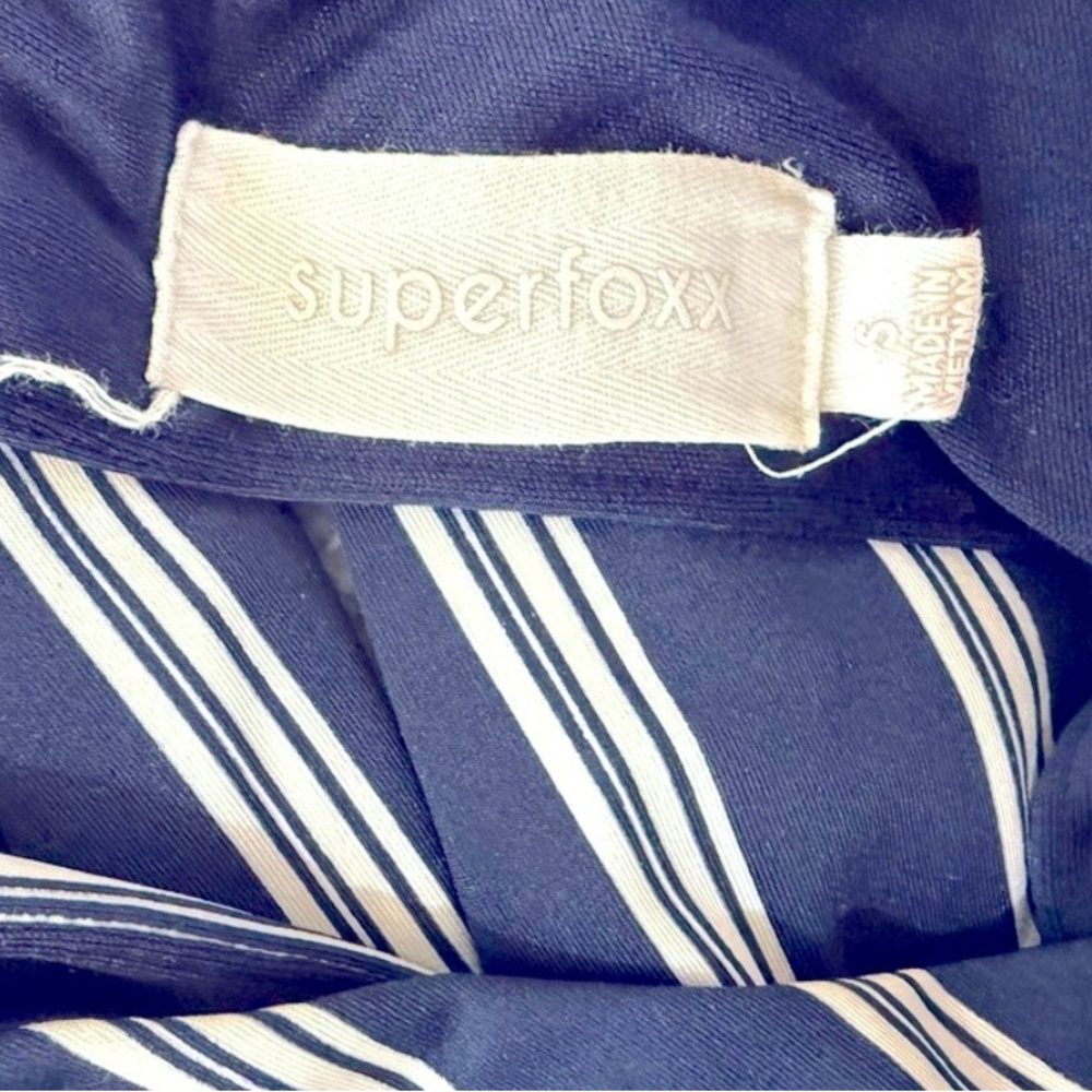 Elegant Navy and White Striped Jumpsuit - Picture 7 of 7